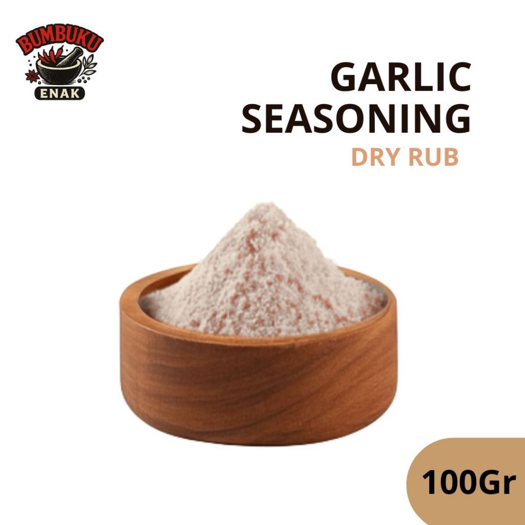 

Garlic Seasoning Non MSG 100GR (DRY RUB)– Bumbu Tabur Rasa Bawang Putih Tanpa Penyedap, Cocok untuk Camilan & F&B Sehat