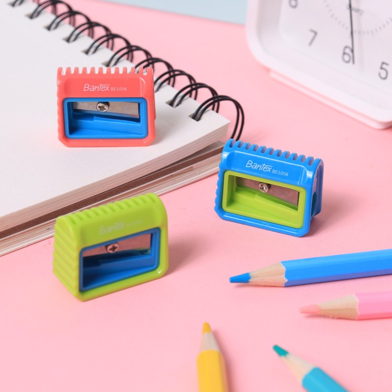 

[Pelangi Stationery] Bantex Rautan Pensil / Pencil Sharpener Satu Lubang Warna Warni BE1006