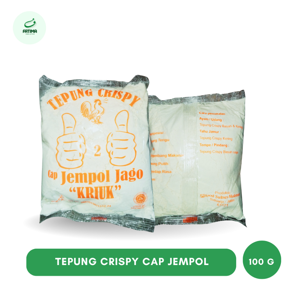 

Tepung Bumbu Crispy Cap 2 Jempol Jago / Tepung Krispi Cap Jempol 2