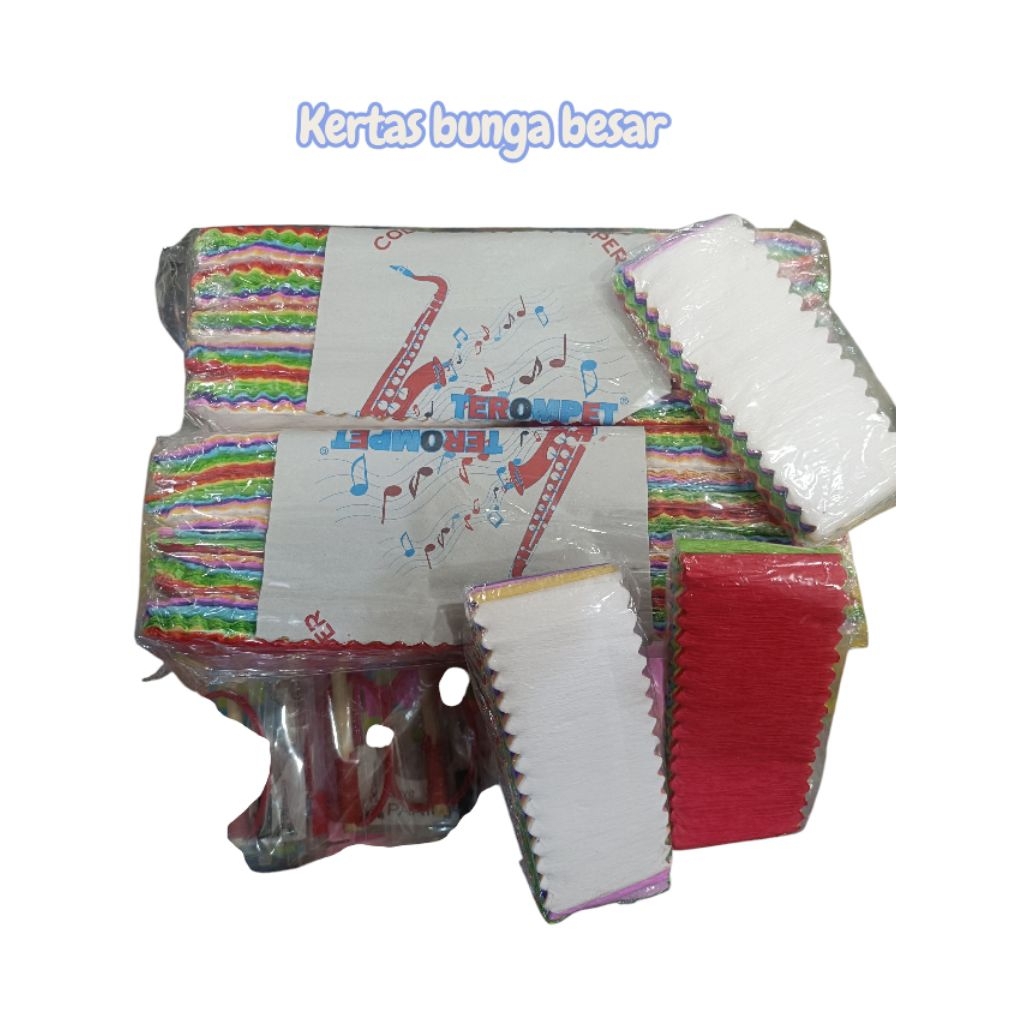 

[1 Bungkus kecil ] KERTAS POTONG BUNGA KECIL | KERTAS POTONG BUNGA BESAR | KERTAS PERUT AYAM | KERTAS CREAP POTONG