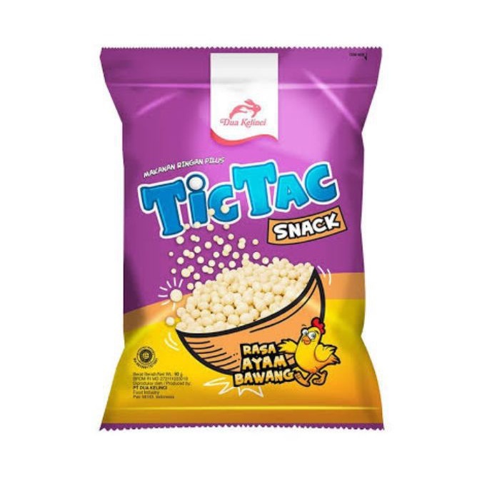 

[oddsolshop] pekanbaru/Dua Kelinci Tic Tac Snack Bawang 80GR Ayam Garlic Chicken