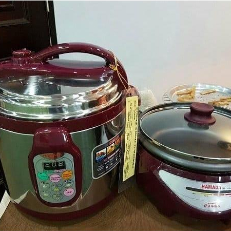 SICO | Presto Listrik HAMADA EPC X 338-STR / Presto Cooker 6 Liter [ FREE GIFT ]