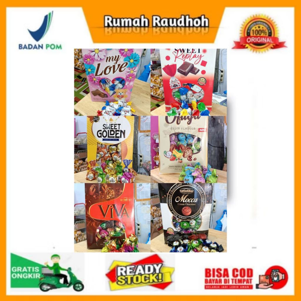 

COKLAT TURKEY TATLIDILLER MIX 1 BOX (2 KG) - COKLAT ASLI IMPOR TURKEY