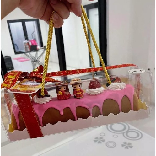 Box Mika Tali 22 x 11 x 8 cm / Box Mika Hampers Alas Renda Ukuran 22x11x8 cm