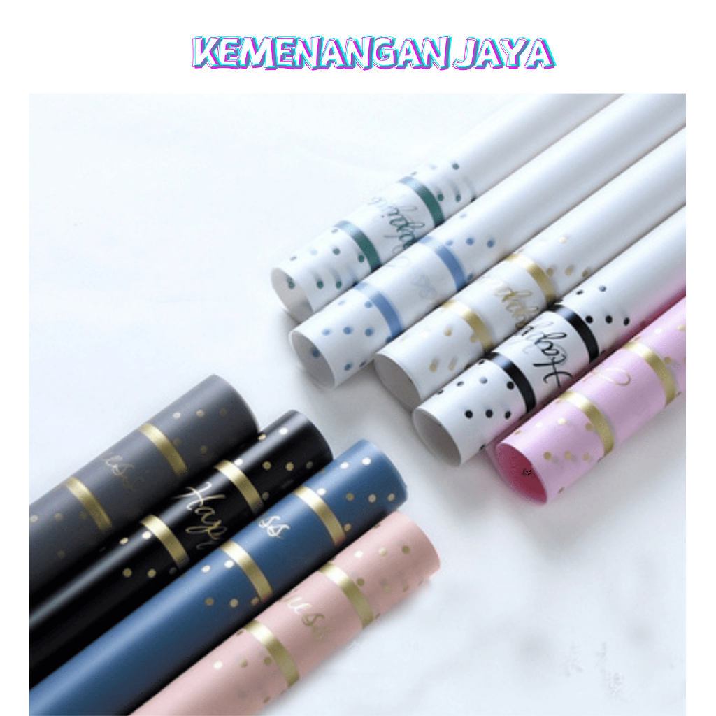 

Kertas Buket Bunga Wisuda Anniversary Romantis Gift Happiness Cellophane Flower Wrapping Paper Happiness KB119