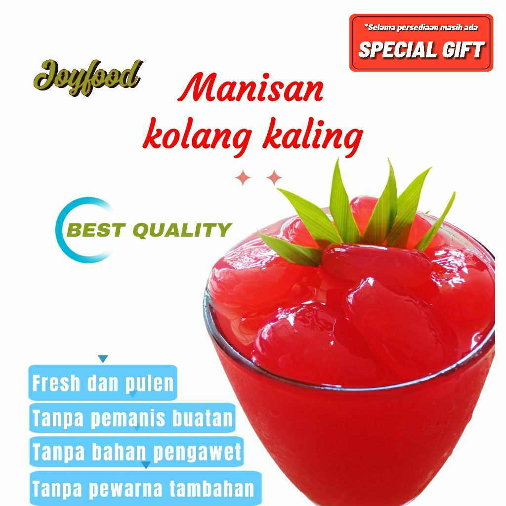 

1 kg Manisan Kolang Kaling 100 % Gula Marjan Cocopandan