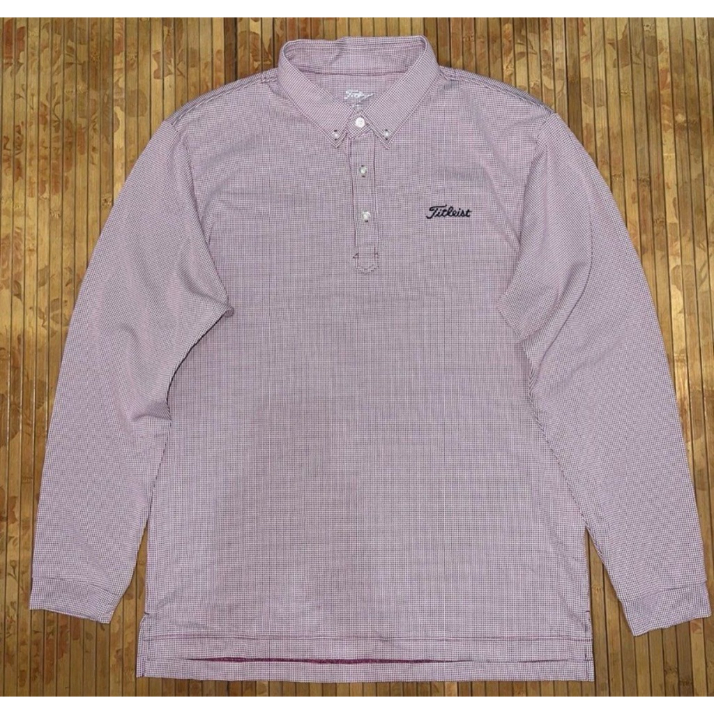 TITLEIST GOLF LONG SLEEVE  BUTTON DOWN POLO SHIRT lululemon