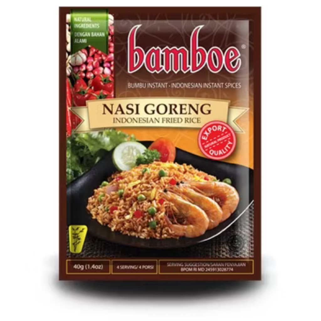 

Bamboe Bumbu Nasi Goreng 40g – Bumbu Instan Praktis, Rasa Nendang!