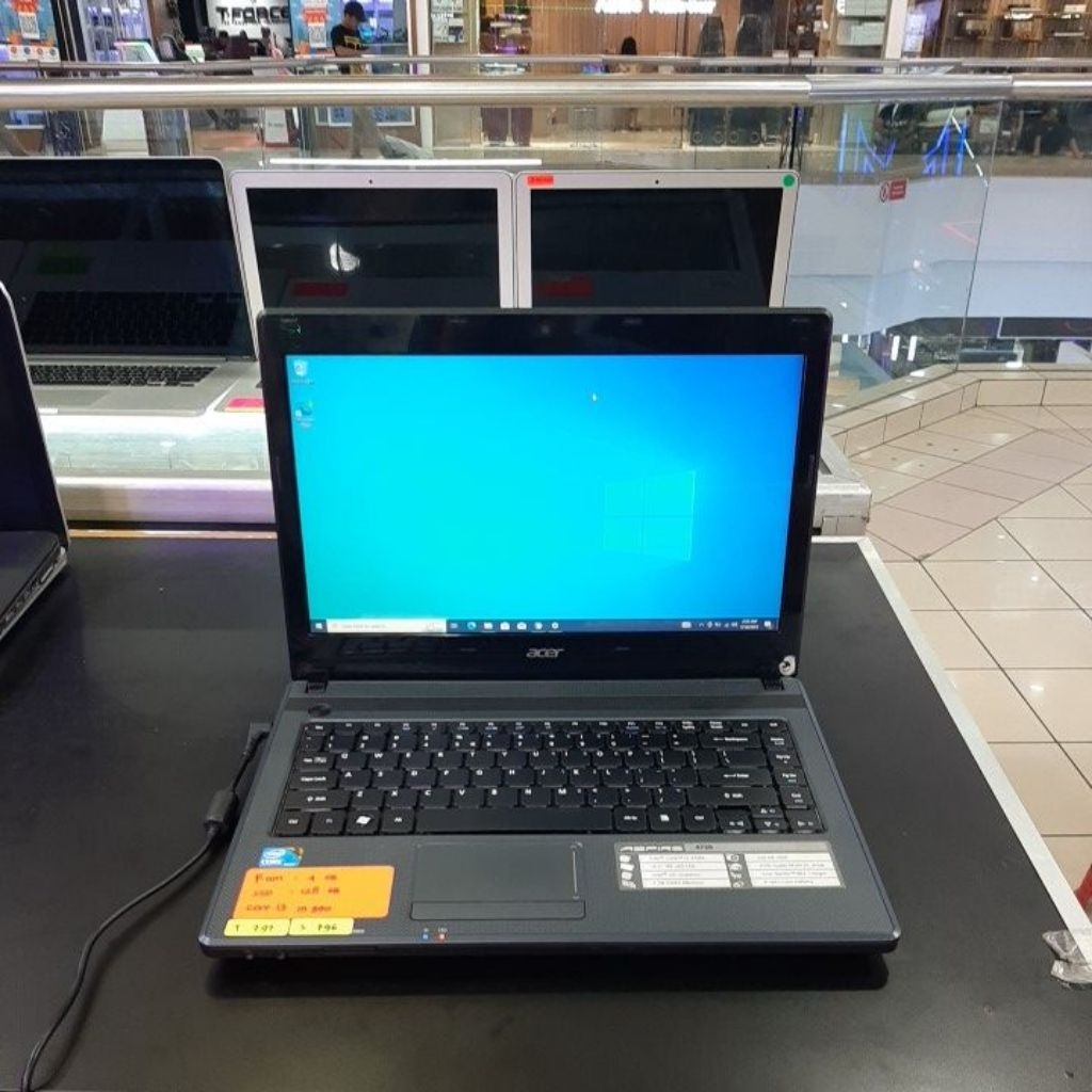 laptop acer aspire 4739 series core i3 m370 ram 4gb ssd 128gb 796 minus baterai
