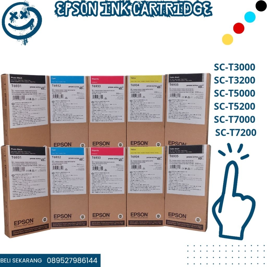 Tinta cartridge Epson T6931 / Tinta cartridge Epson T6932 / Tinta cartridge Epson T6933 / Tinta Cart