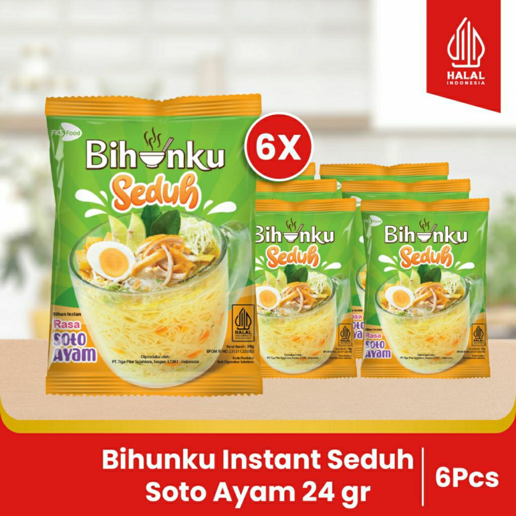 

Paket Bundling - Bihunku Instan - Seduh Soto - 24 gr- 6 pcs