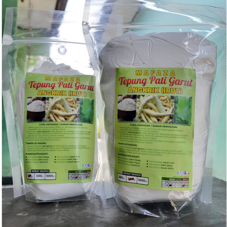 

tepung garut 500gr / tepung pati garut / tepung garut / pati garut / aroowroot / aroowroot powder / tepung pati garut / jengkirut / irut / jenang