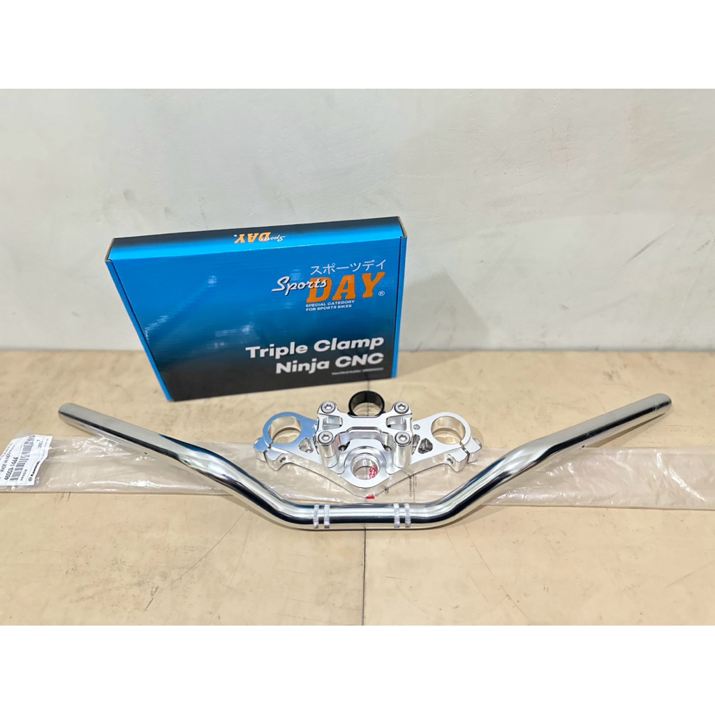 segitiga t atas ninja r old aluminium cnc set stang stir ninja r ss original kawasaki