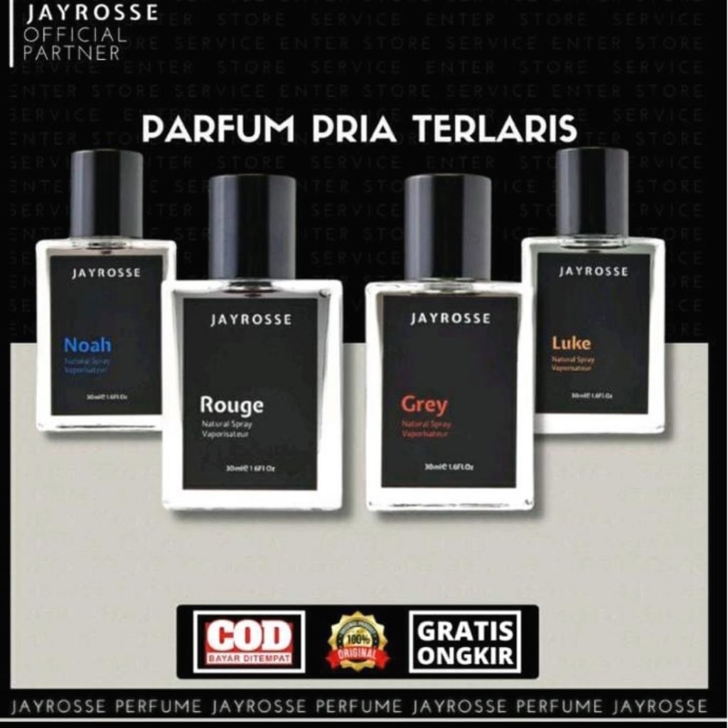 Beli 1 Dapat 2 Parfum Jayrosse Grey Rouge Noah Luke Bruce Gale Original 100ml Parfum Best Seller Tah