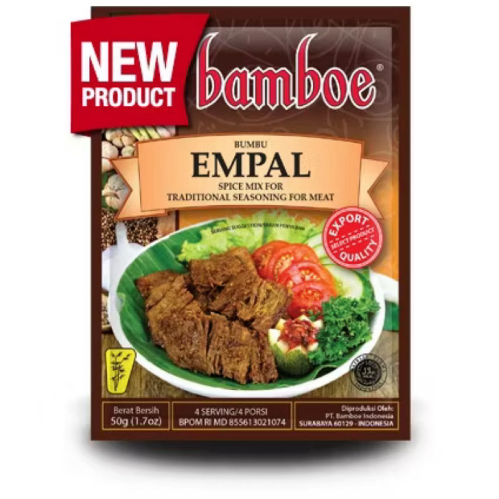 

Bamboe Bumbu Empal 50g – Rahasia Daging Empuk & Gurih, Cita Rasa Tradisional Asli!
