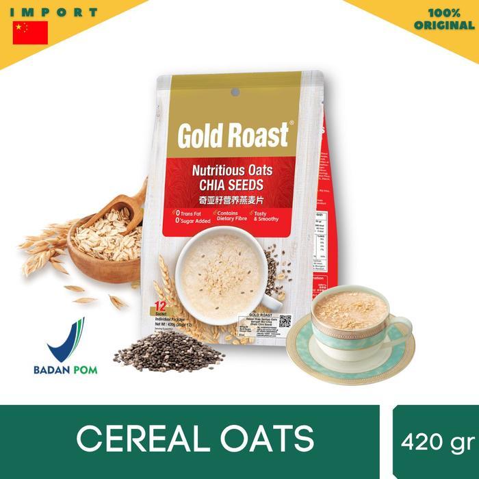 

[oddsolshop] pekanbaru/Gold Roast Cereal Chia Seeds Flavor 420GR Sereal Instan