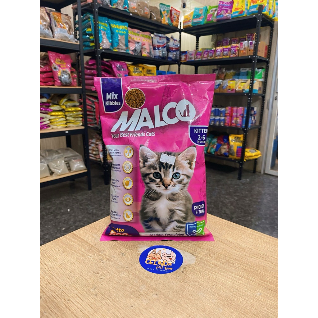Malco Kitten Tuna & Chicken Kitten 2-6 bulan - Makanan Kucing
