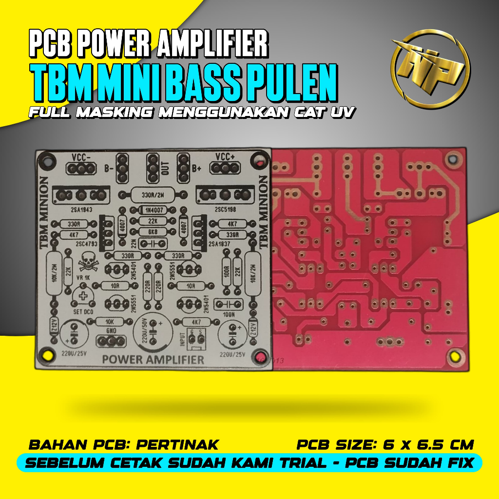 NUR PCB - Pcb tbm mini sublow | PCB tbm mini midlow | tbm gempur - tbm mini - tbm - bahan pertinak