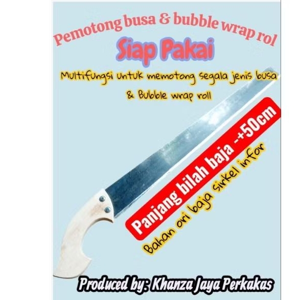 

Pemotong busa & bubble wrap roll siap pakai