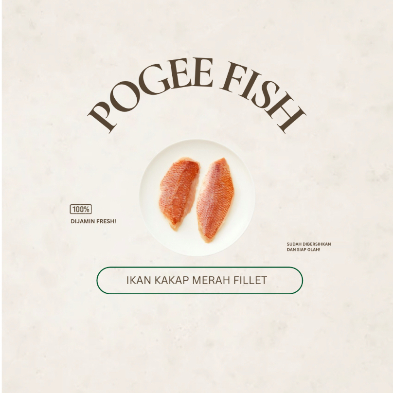 

KHUSUS MALANG - PogeeFish Premium KAKAP MERAH FILLET Ikan Segar | Ikan Laut Fresh |Ikan Segar Malang | Ikan Fillet