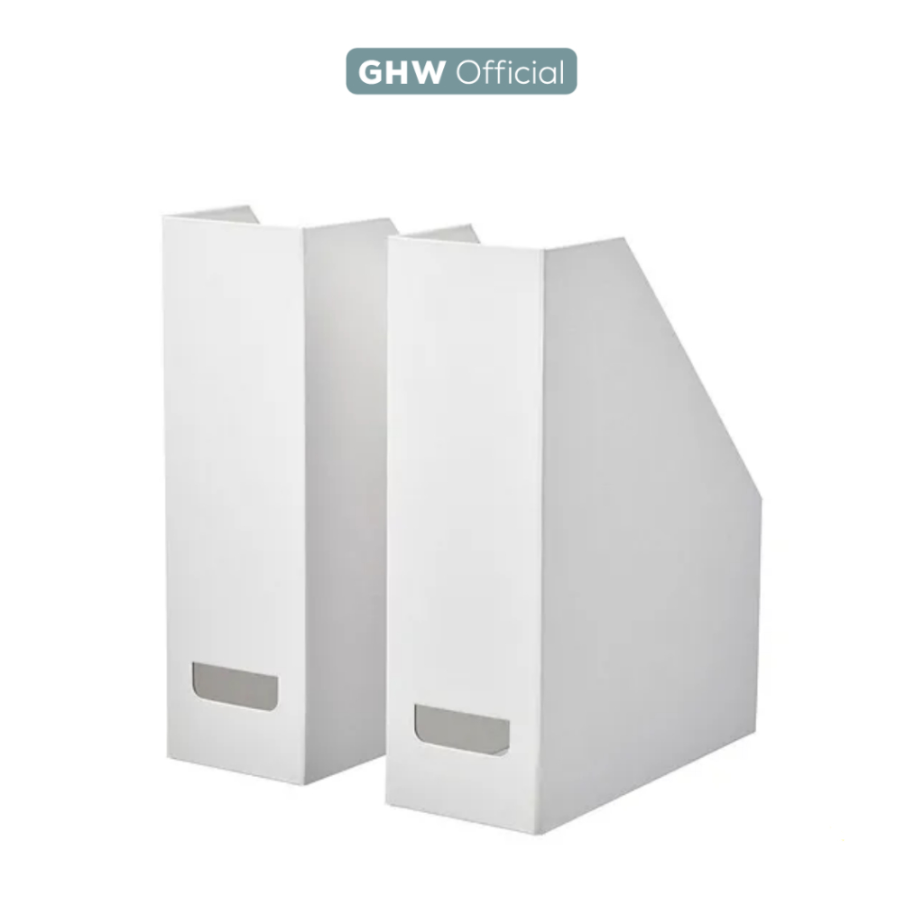 

NEW ARRIVAL IKEA FJÄDERHARV File majalah, putih set isi 2 pcs, box file, ordner TJ1766