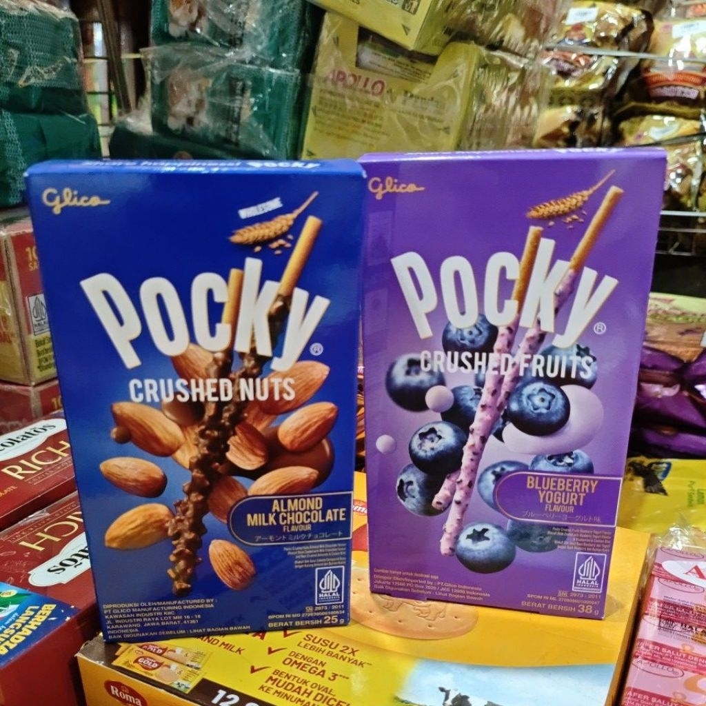 

Pocky Almond Milk Dark Chocolate Strawberry Peach Blueberry Crushed Nut