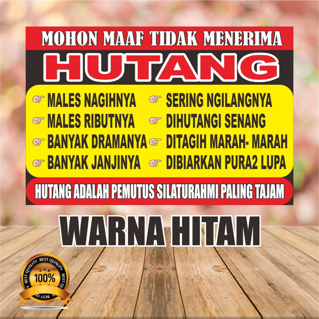 

STIKER STICKER HUTANG TYPE E
