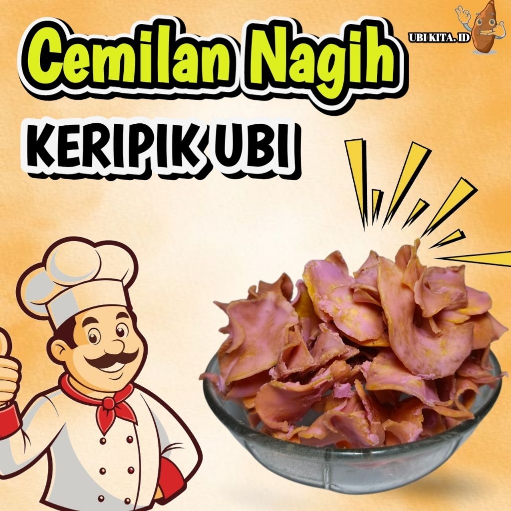 

KERIPIK UBI Rasa Taro| Berat 500 ML Renyah dan manis