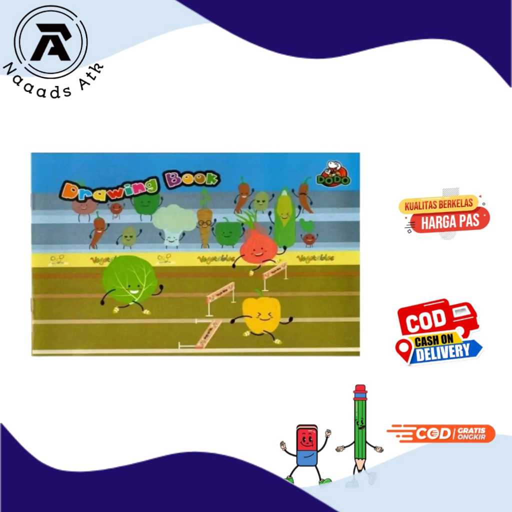 

(1 Pak Isi 10 Buku) Buku Gambar Murah B5 A4 Uk. 20 X 30 Cm (1 Pak/10) Naads Atk