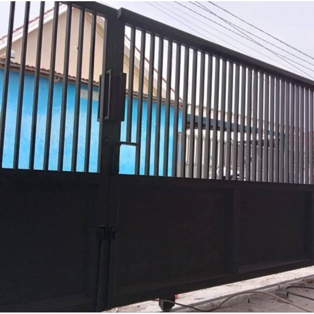 pagar rumah minimalis,motif plat galvanis