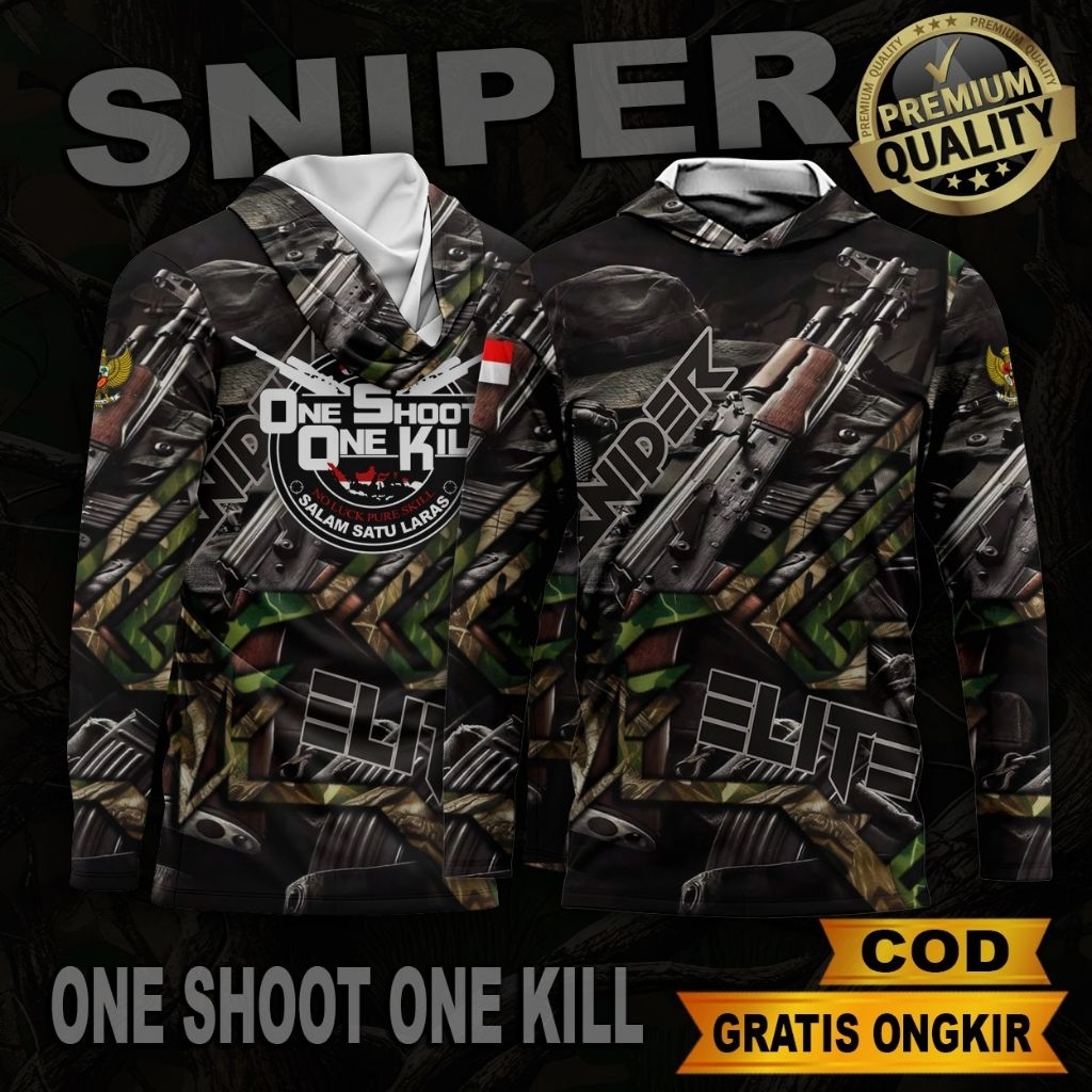 jersey camo berburu | baju camo lengan panjang | pakaian berburu | baju hunting | baju camo | sniper