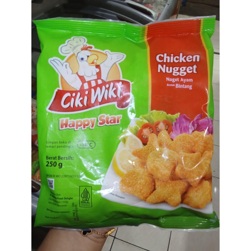 

CIKI WIKI HAPPY STAR/ NUGET AYAM BENTUK BINTANG 250gr