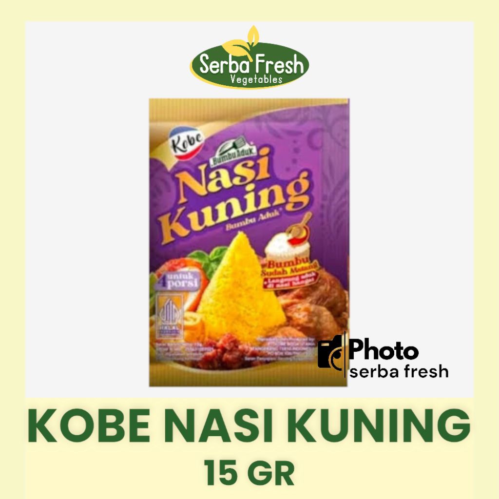 

KOBE NASI KUNING PRAKTIS | 15 GR | SERBA FRESH