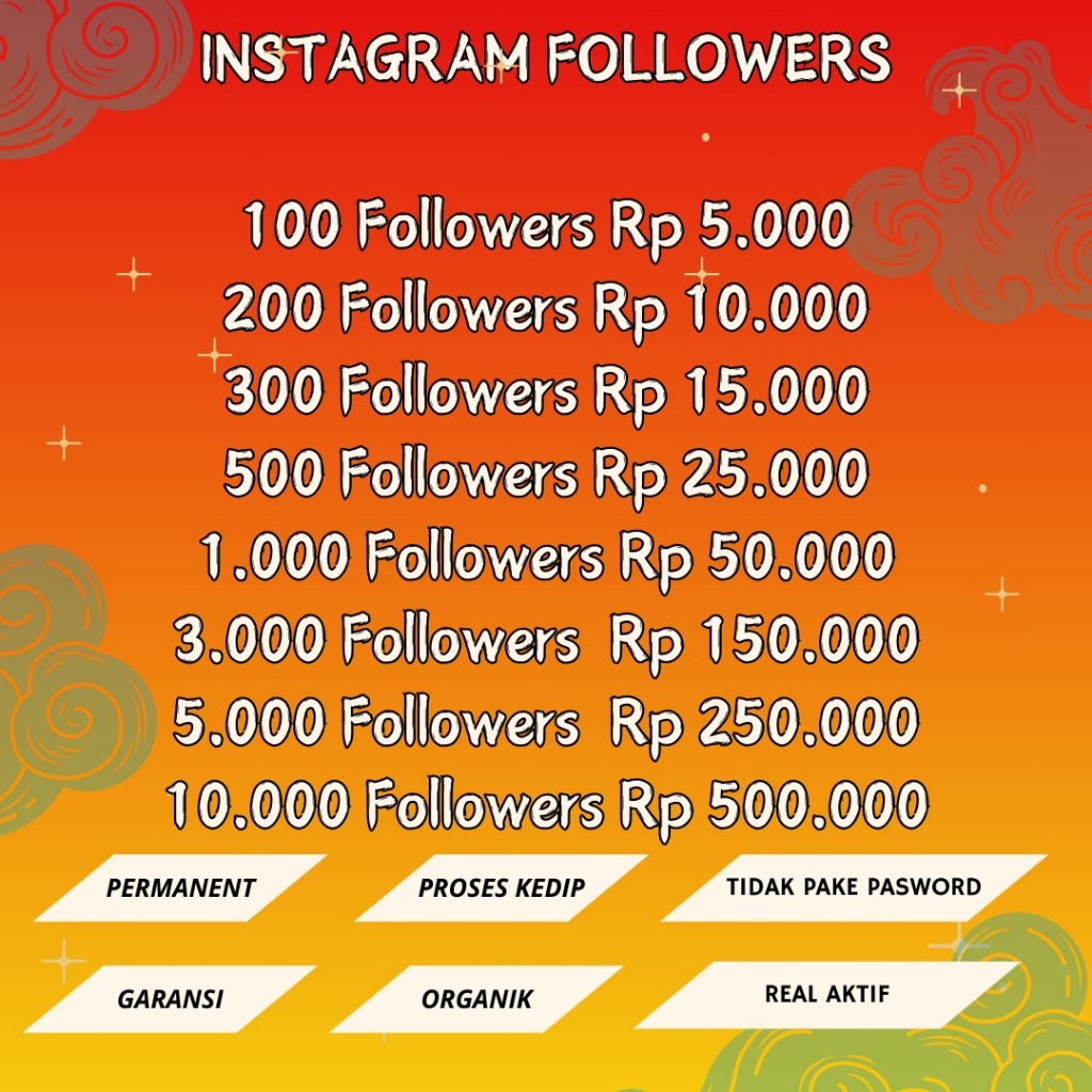 Tercepat | Beli Followers Instagram | Beli Followers Tiktok | Beli Followers Facebook