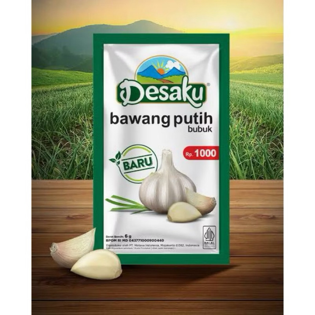 

Desaku Bawang Putih Bubuk murni 100% || 1 Renceng (isi 12 pcs)