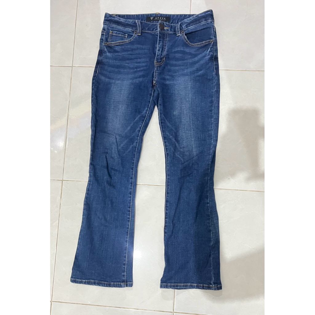 preloved guess flare jeans