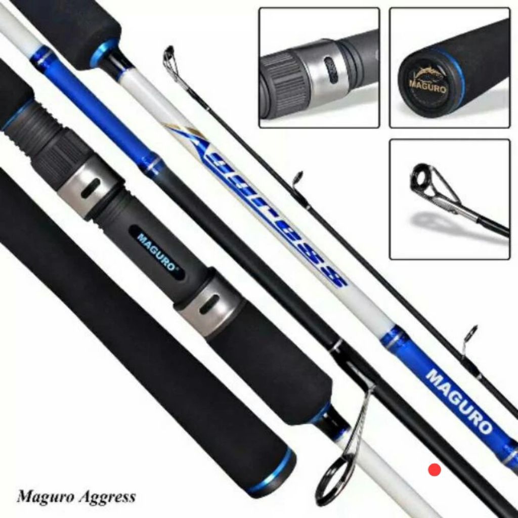 Joran Maguro AGGRESS | Ring Fuji |Galatama | lele | bawal | alat pancing original