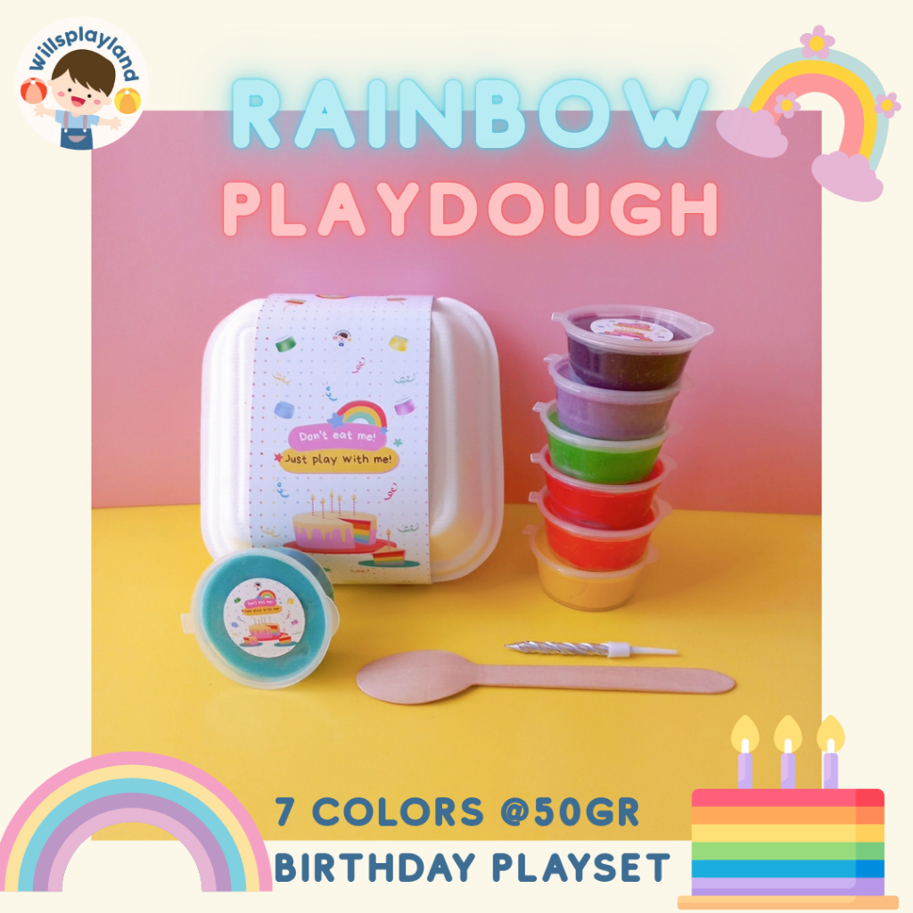 Rainbow Playdough Set / Homemade Playdough