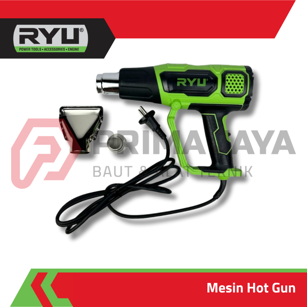 MESIN HOT GUN / HEAT GUN / PEMANAS / HOT AIR BLOWER RHG600-3 1800 W RYU