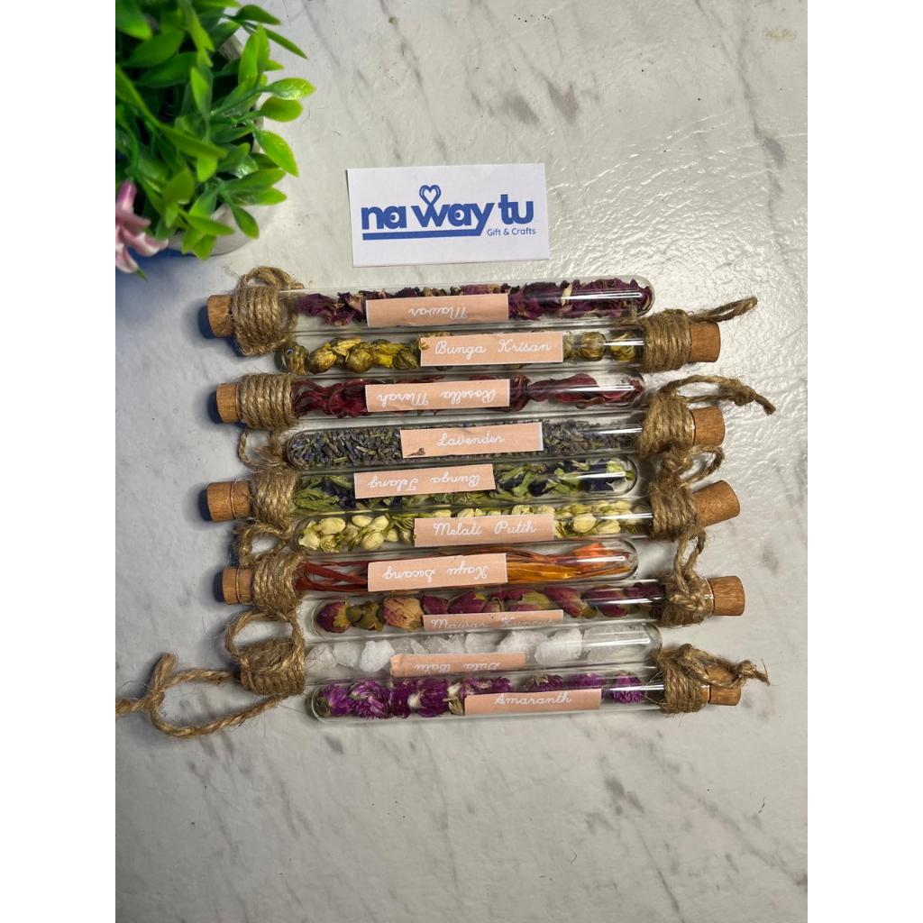 

bunga teh tabung souvenir hampers gift teh telang rosella mawar melati