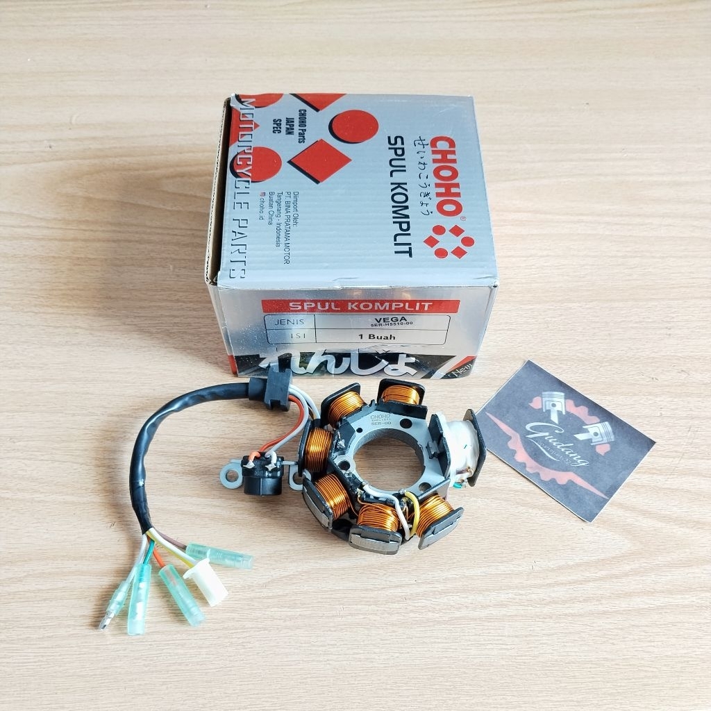SPULL SPOOL STATOR ASSY PLUS PULSER YAMAHA VEGA R LAMA KODE 5ER Soket 2 ORIGINAL CHOHO