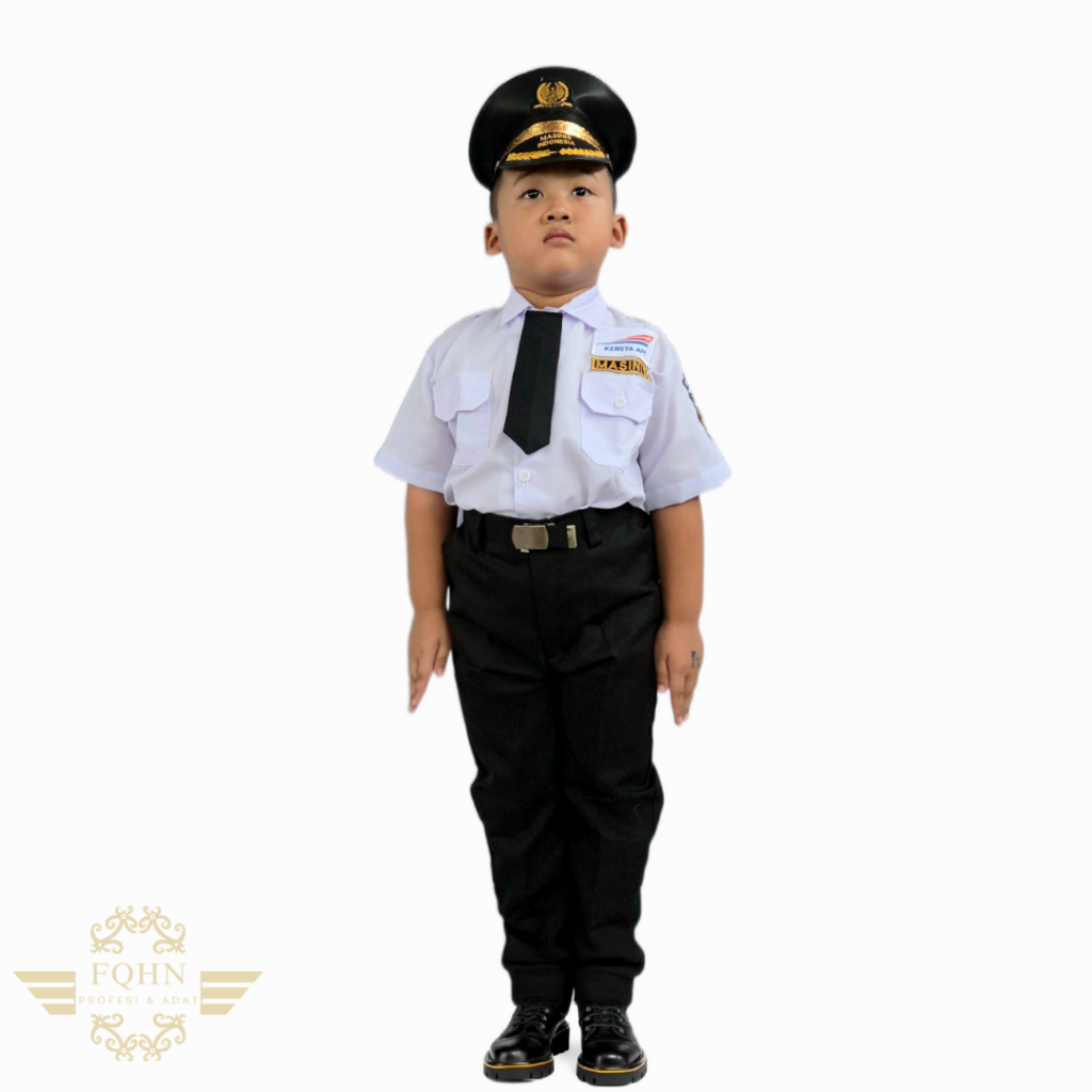 Baju Profesi Anak/Baju Masinis Anak Laki (Free Packing Kardus)