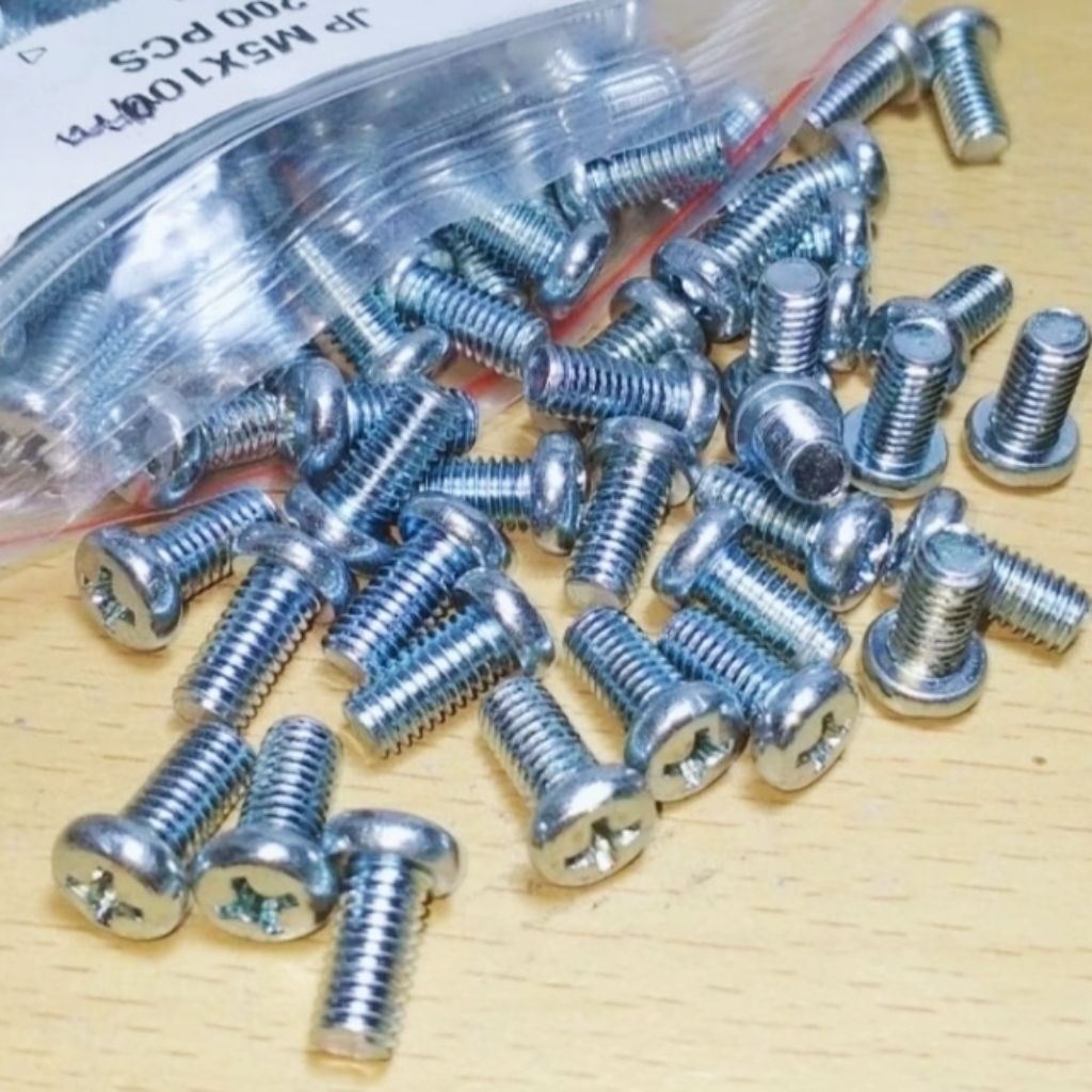 baut jp m5x10mm pitch 0,8 isi 200 pcs