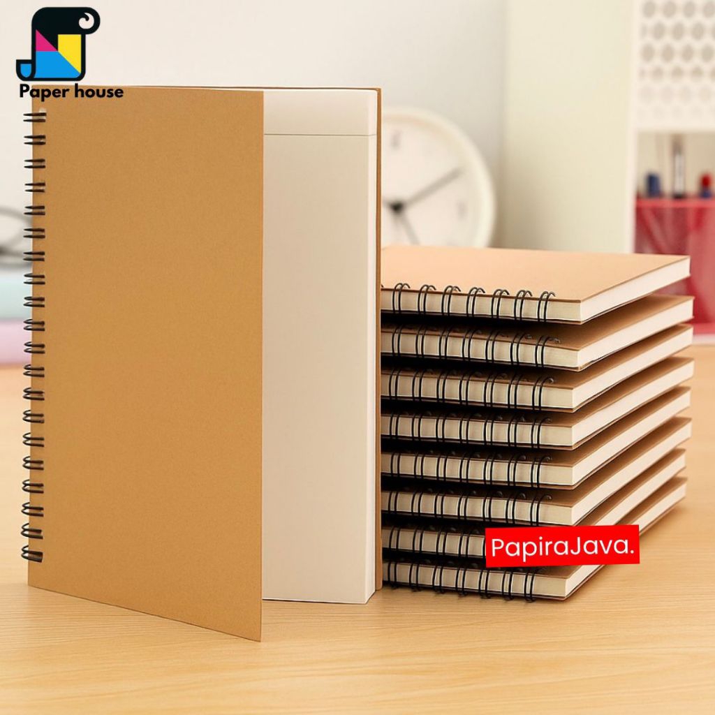 

SKETCHBOOK / A6 / BOOK PAPER / CRAFT PAPER / BROWN PAPER / SKETCHBOOK / BUKU SKETSA