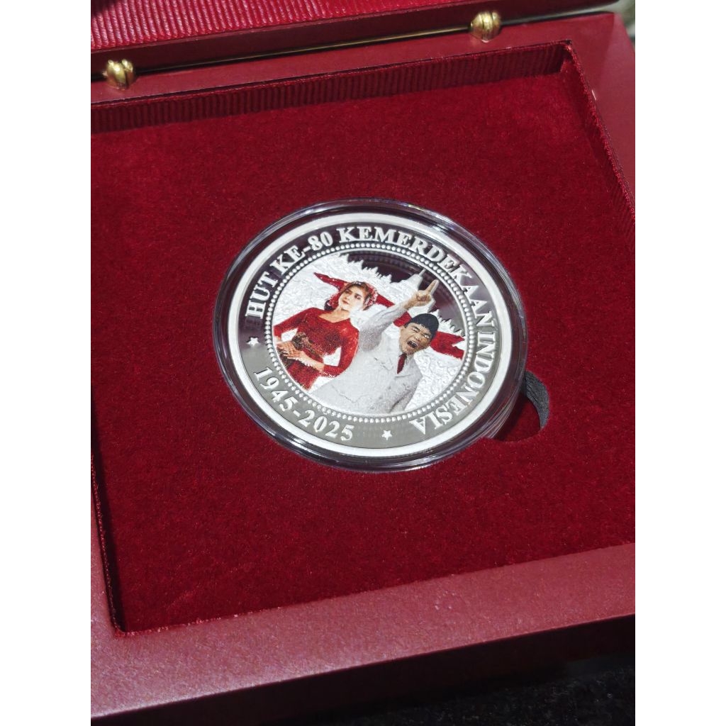 silver koin Sukarno kemerdekaan 80 tahun RI limited 888