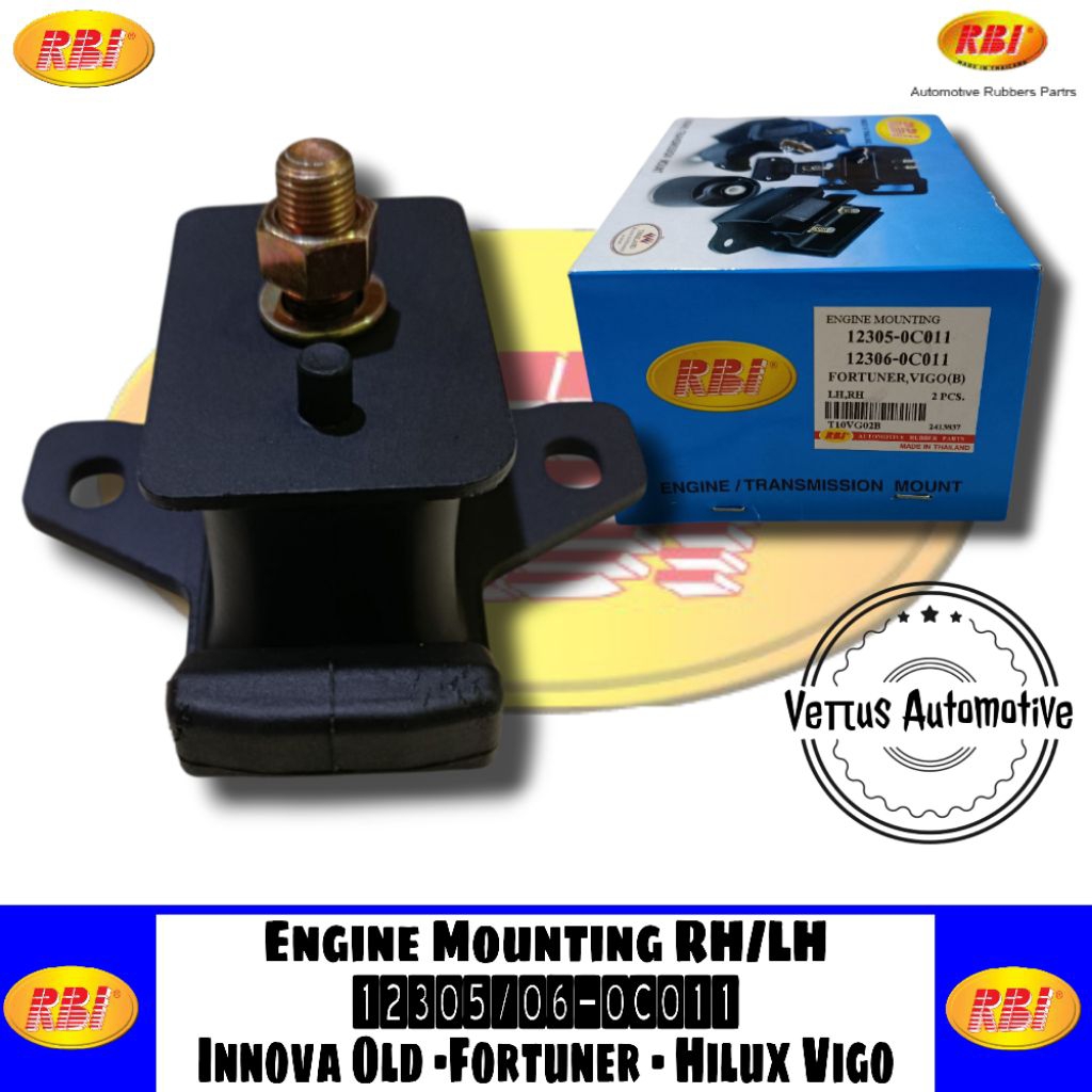 Engine Mounting Innova Fortuner Old Hilux Vigo RBI THAILAND - Karet Dudukan Mesin Innova RBI THAILAN