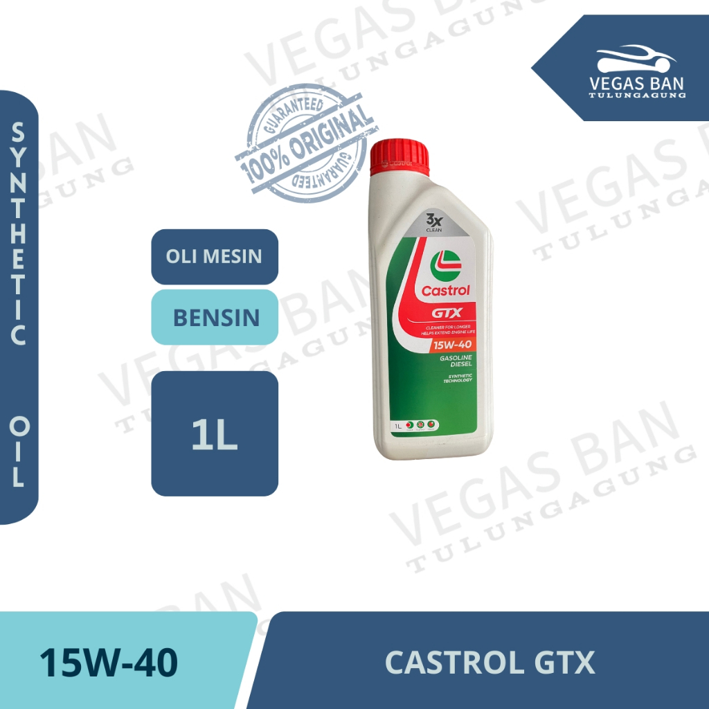 Castrol GTX SAE 15W-40 1L Oli Mesin Mobil Bensin dan Diesel