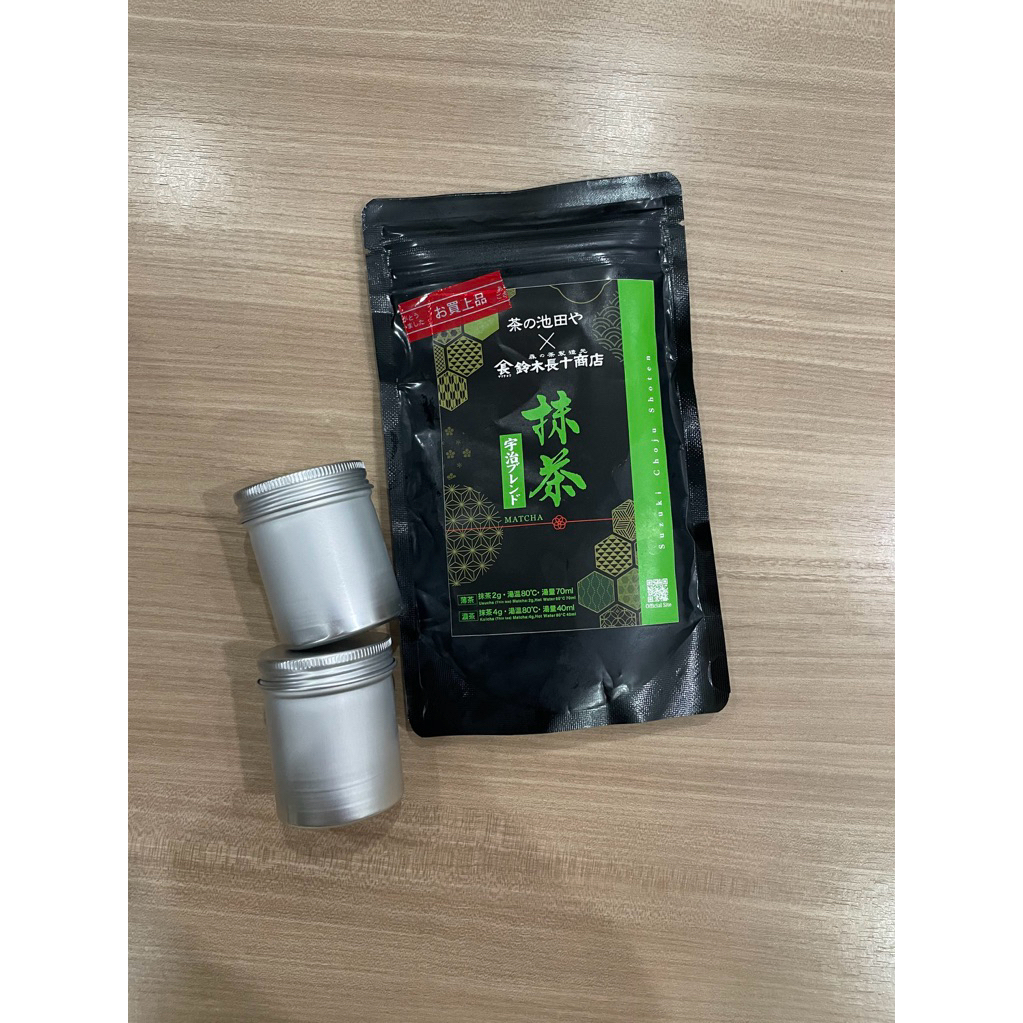 

(READY SHARE IN TINS 20G) MATCHA JEPANG SUZUKI CHOJU SHOTEN