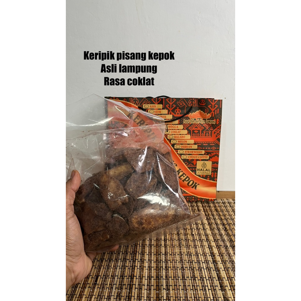 

Keripik Pisang Kepok Lampung Rasa Coklat