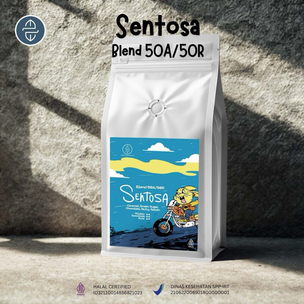 

Biji Kopi Blend 50 Arabica : 50 Robusta Sentosa - 500gr